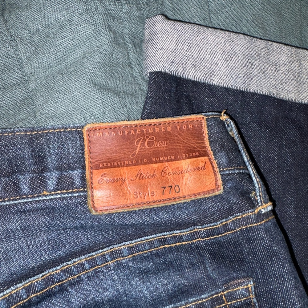 J. Crew Men's Indigo Slim Straight Jeans